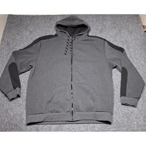 Jump Street Black And Gray Zip Up Hoodie Sweater  Mans Size 3XL, Pre-Owned